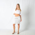 Light Grey Y2K Cop Copine Formal Skirt (M)