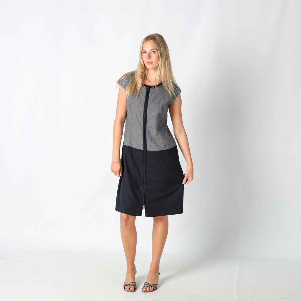 Grey Y2K Max Mara Formal Dress (L)