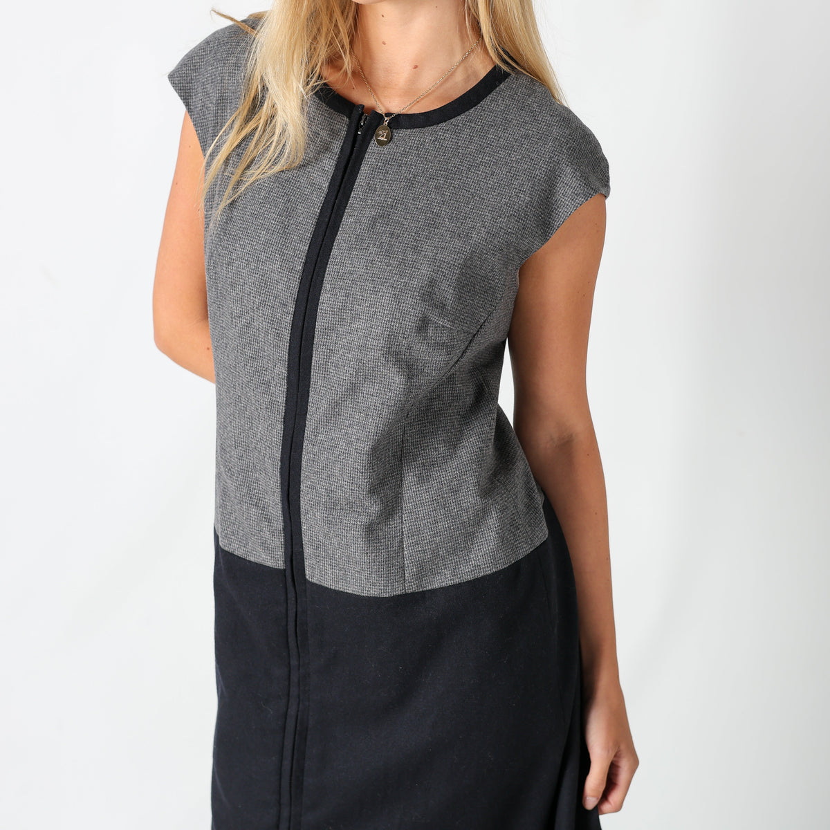 Grey Y2K Max Mara Formal Dress (L)