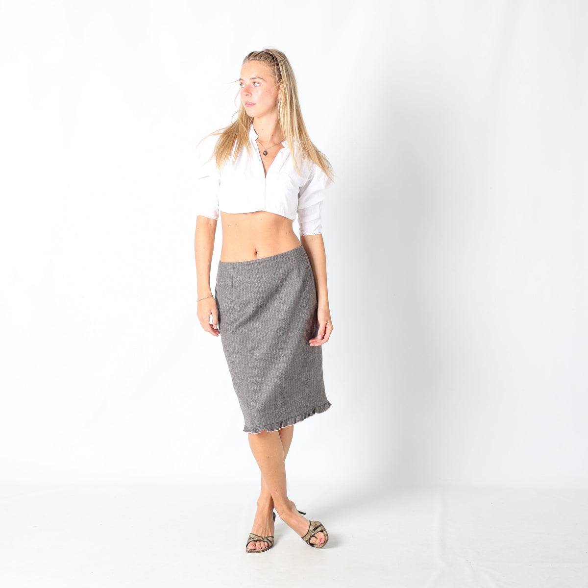 Grey Y2K AlexandreNarakas Formal Skirt Part of a Two Piece (S)