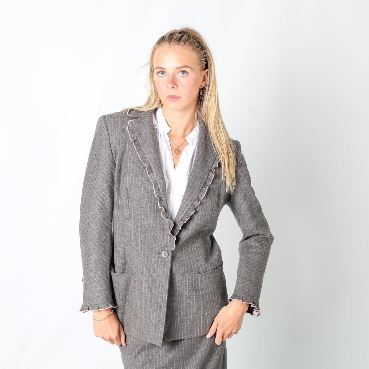 Grey Y2K AlexandreNarakas Blazer Part of a Two Piece (S)