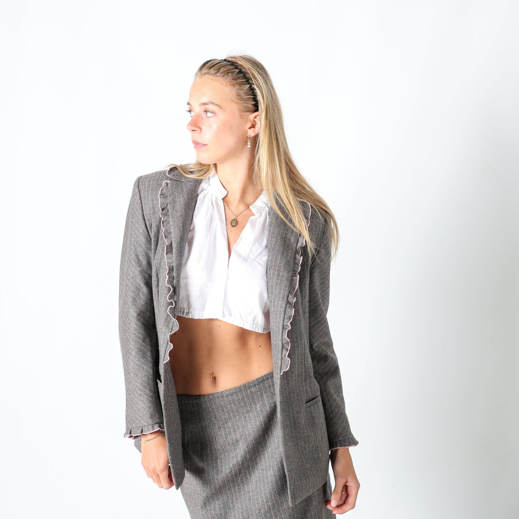 Grey Y2K AlexandreNarakas Blazer Part of a Two Piece (S)