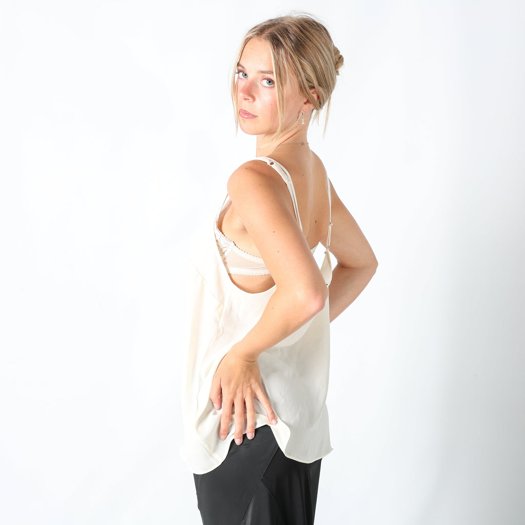 Cream Y2K Lauren Ralph Lauren Cami (XL)
