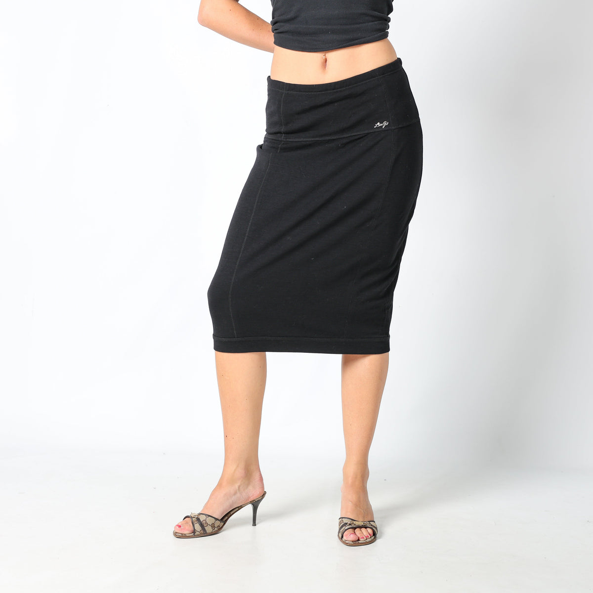 Black Y2K Liu Jo Formal Skirt (S)