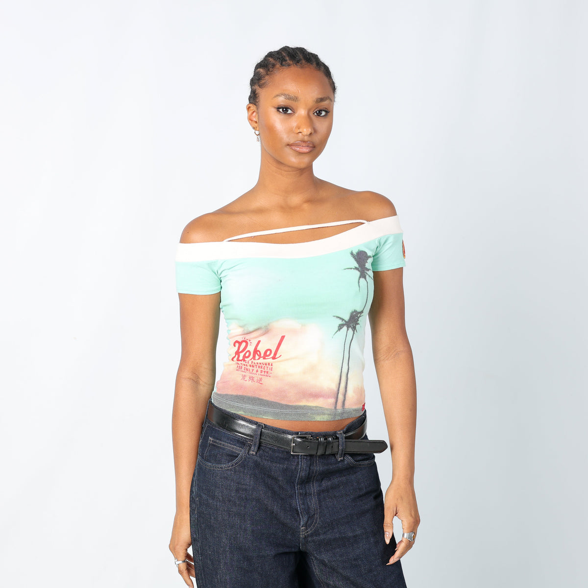 Turquoise Y2K Cami (M)