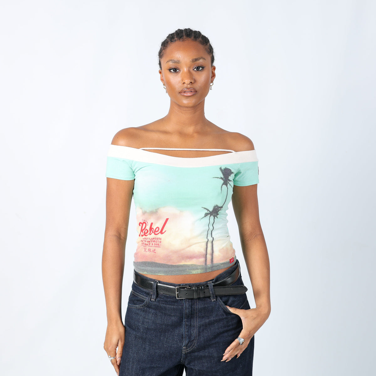 Turquoise Y2K Cami (M)