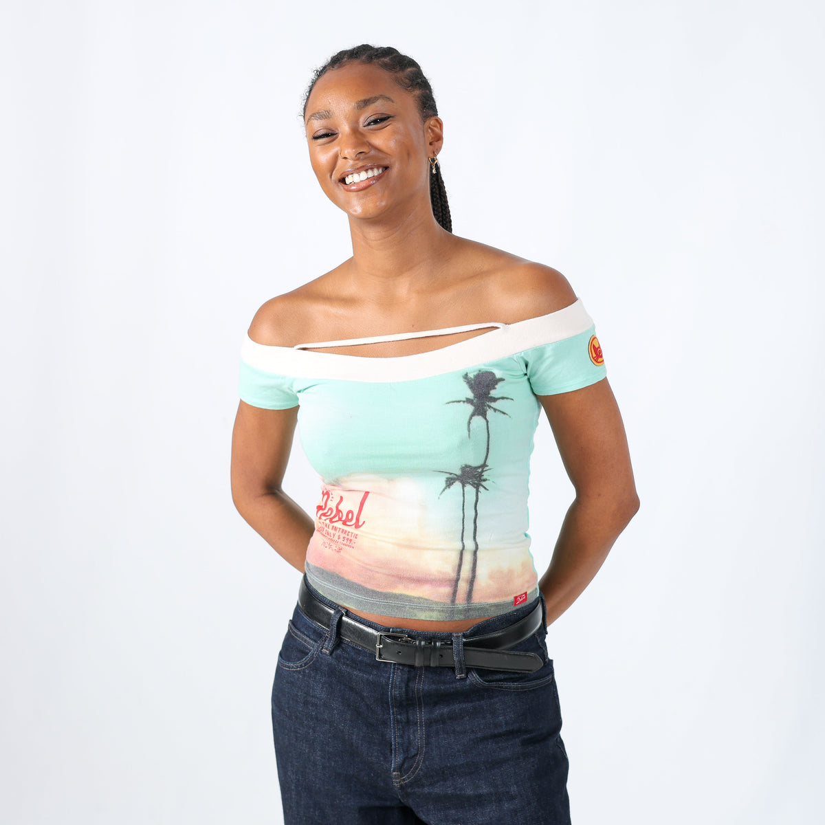 Turquoise Y2K Cami (M)
