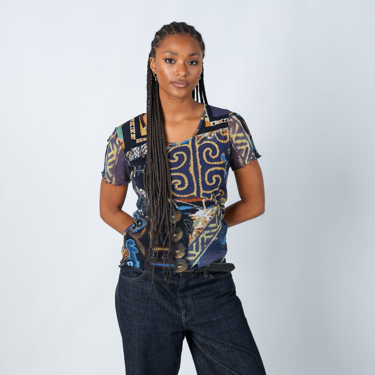 Navy Blue Y2K Cami (M)