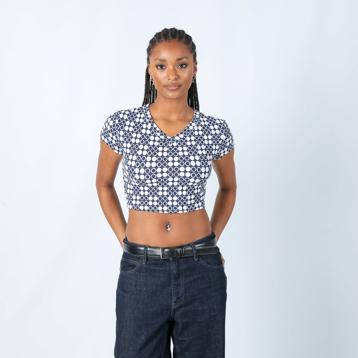 Ivory 90s Oceano Woven Top (S)