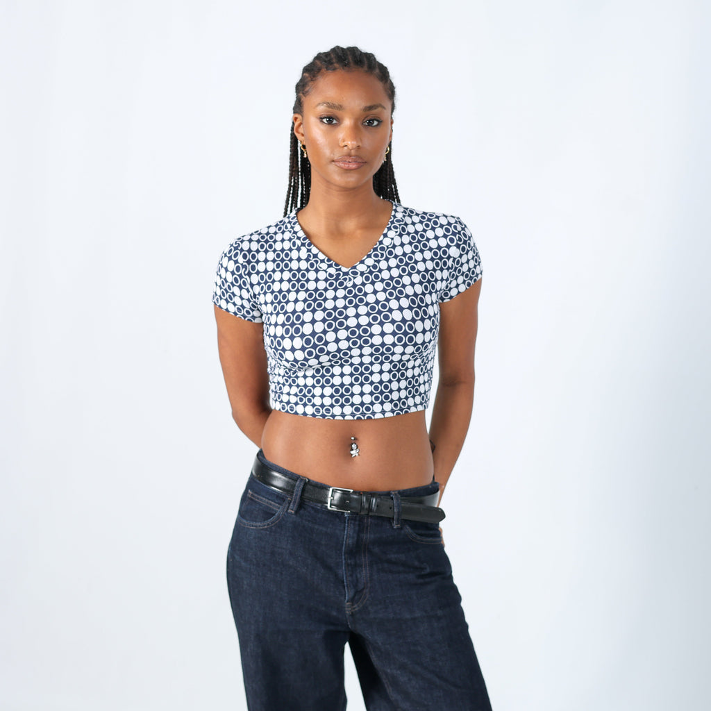 Ivory 90s Oceano Woven Top (S)