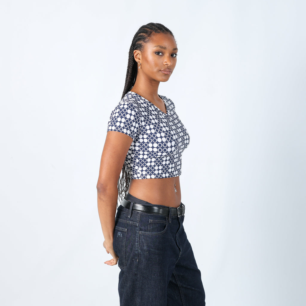 Ivory 90s Oceano Woven Top (S)