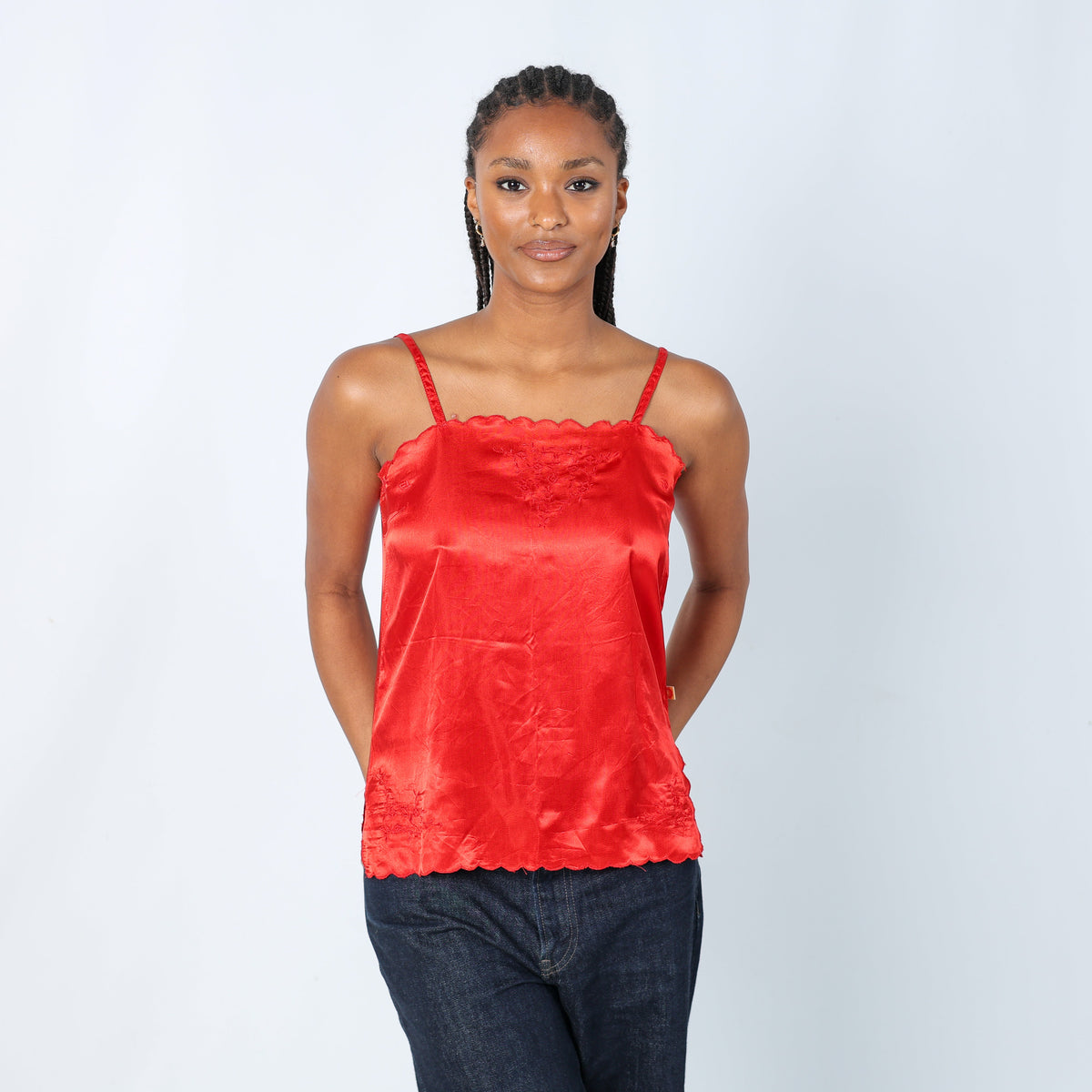 Red 90s Fiorucci Cami (L)