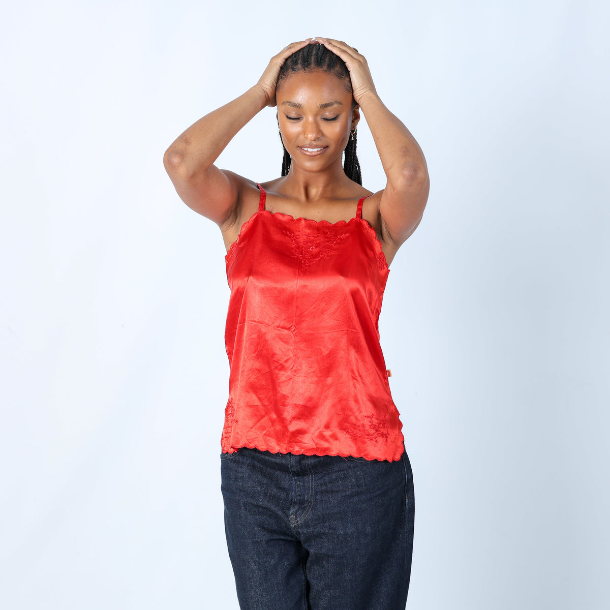 Red 90s Fiorucci Cami (L)