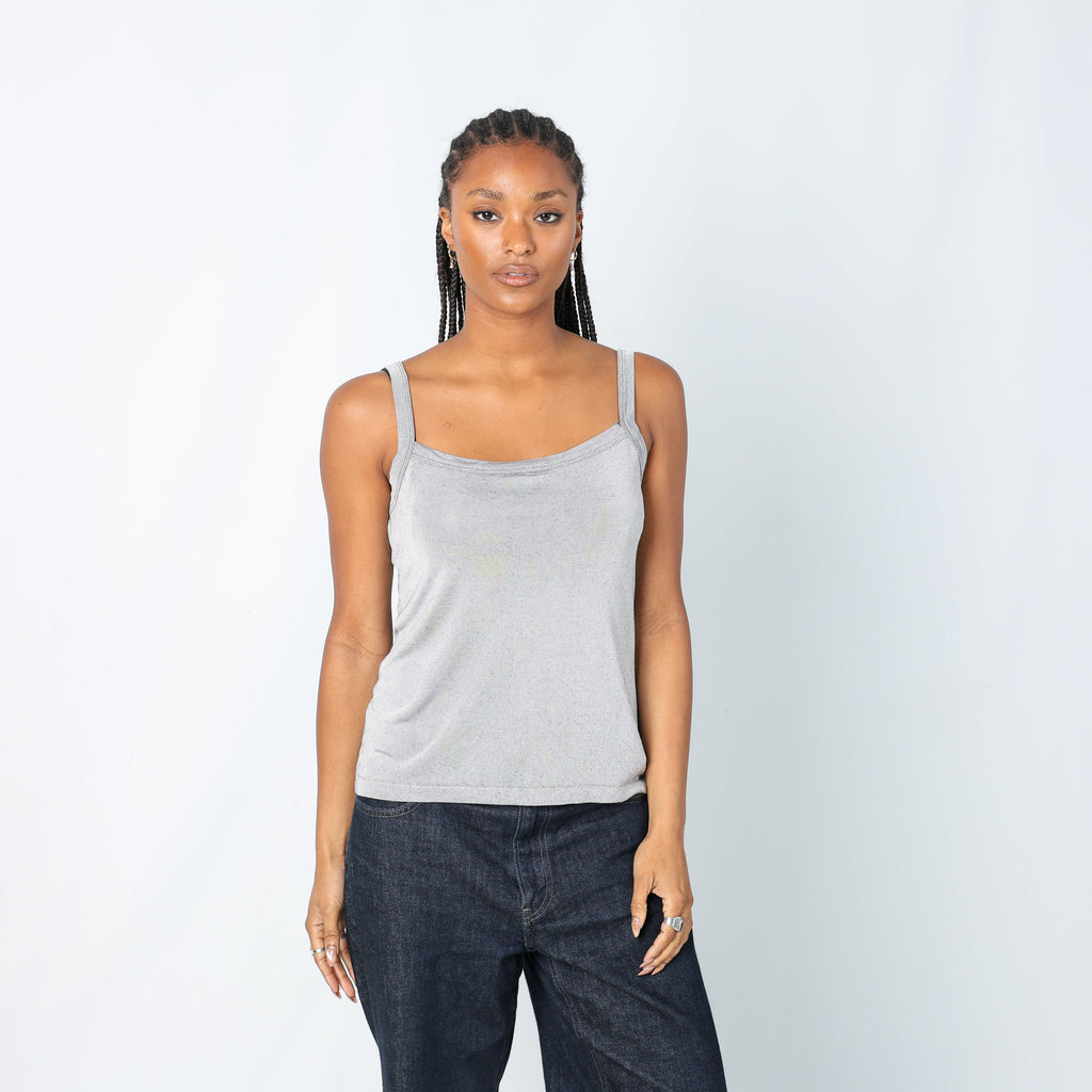 Light Grey Y2K Barbarella Cami (L)