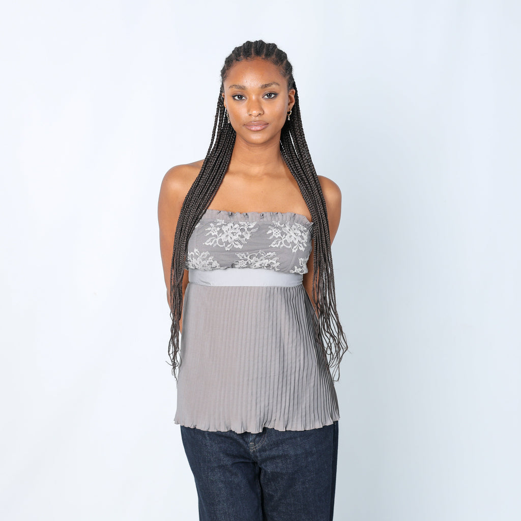 Light Grey 90s Intimissimi Cami Strapless (M)