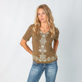 Khaki Green Y2K T-shirt (L)