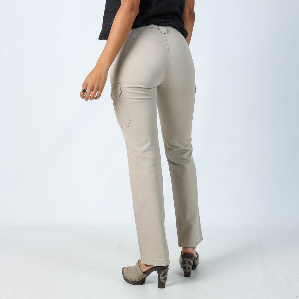 Beige 90s Guess Jeans Cargo Pants (S)