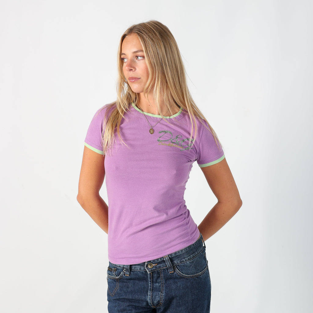 Purple Y2K Dolce & Gabbana T-shirt (S)
