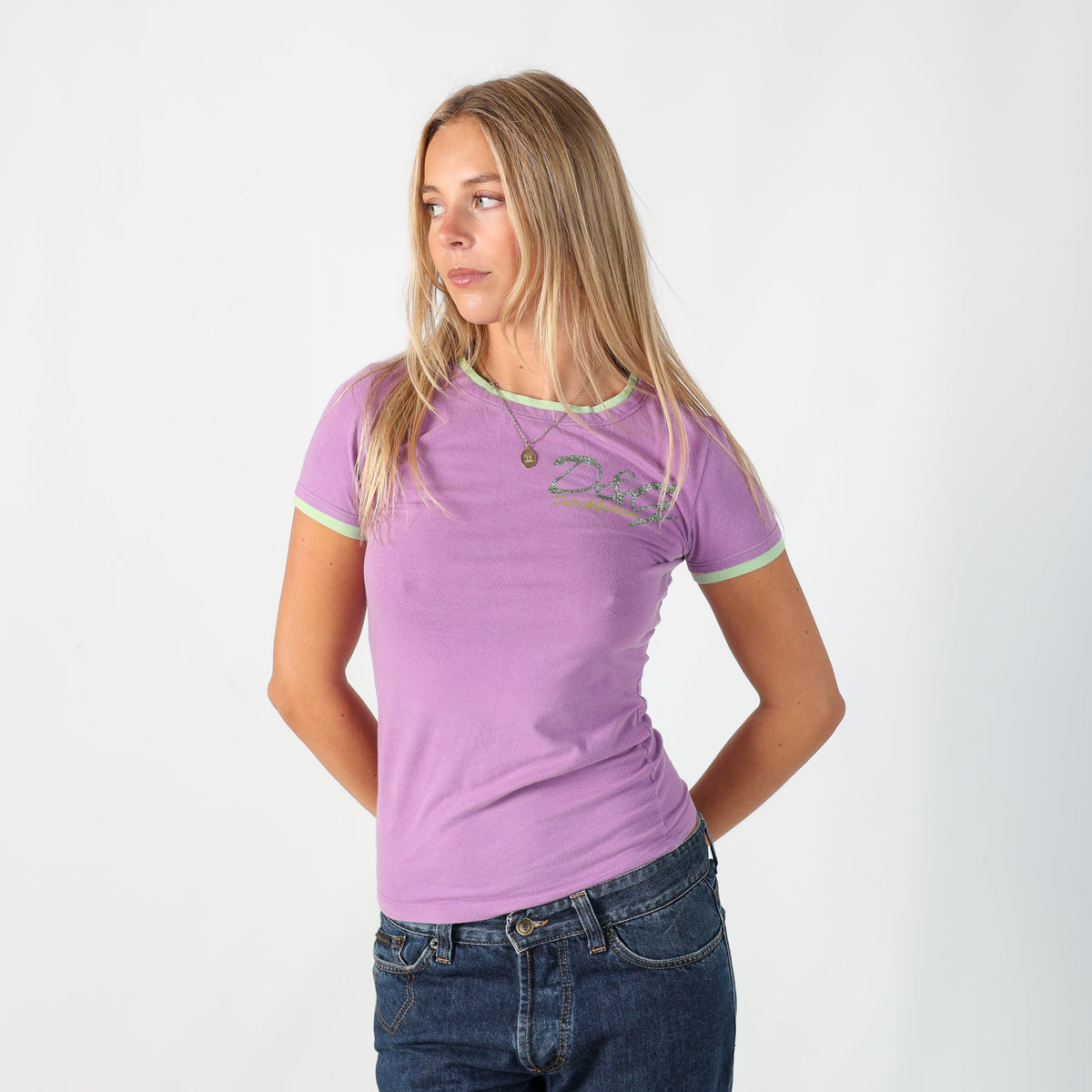 Purple Y2K Dolce & Gabbana T-shirt (S)