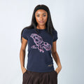 Navy Blue Y2K Roberto Cavalli T-shirt (S)
