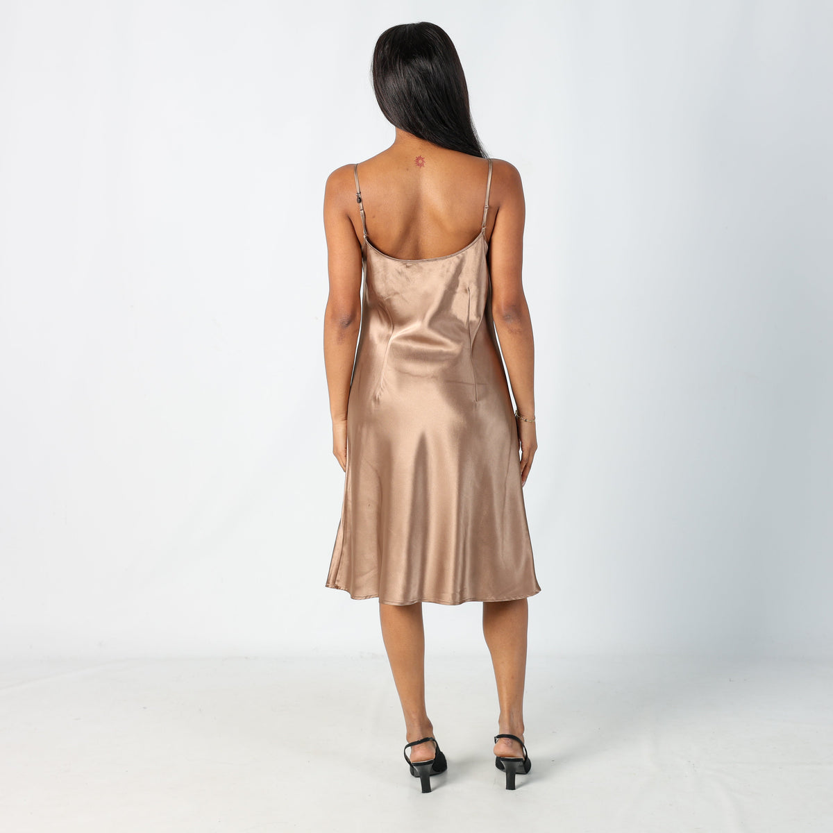 Bronze 90s Slip Dress (S)