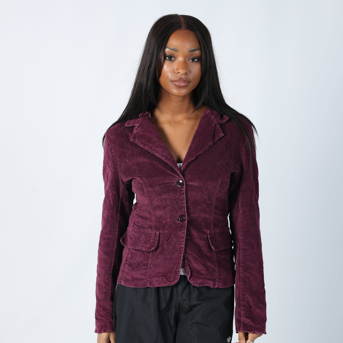 Burgundy Red Y2K Suede Jacket (10)