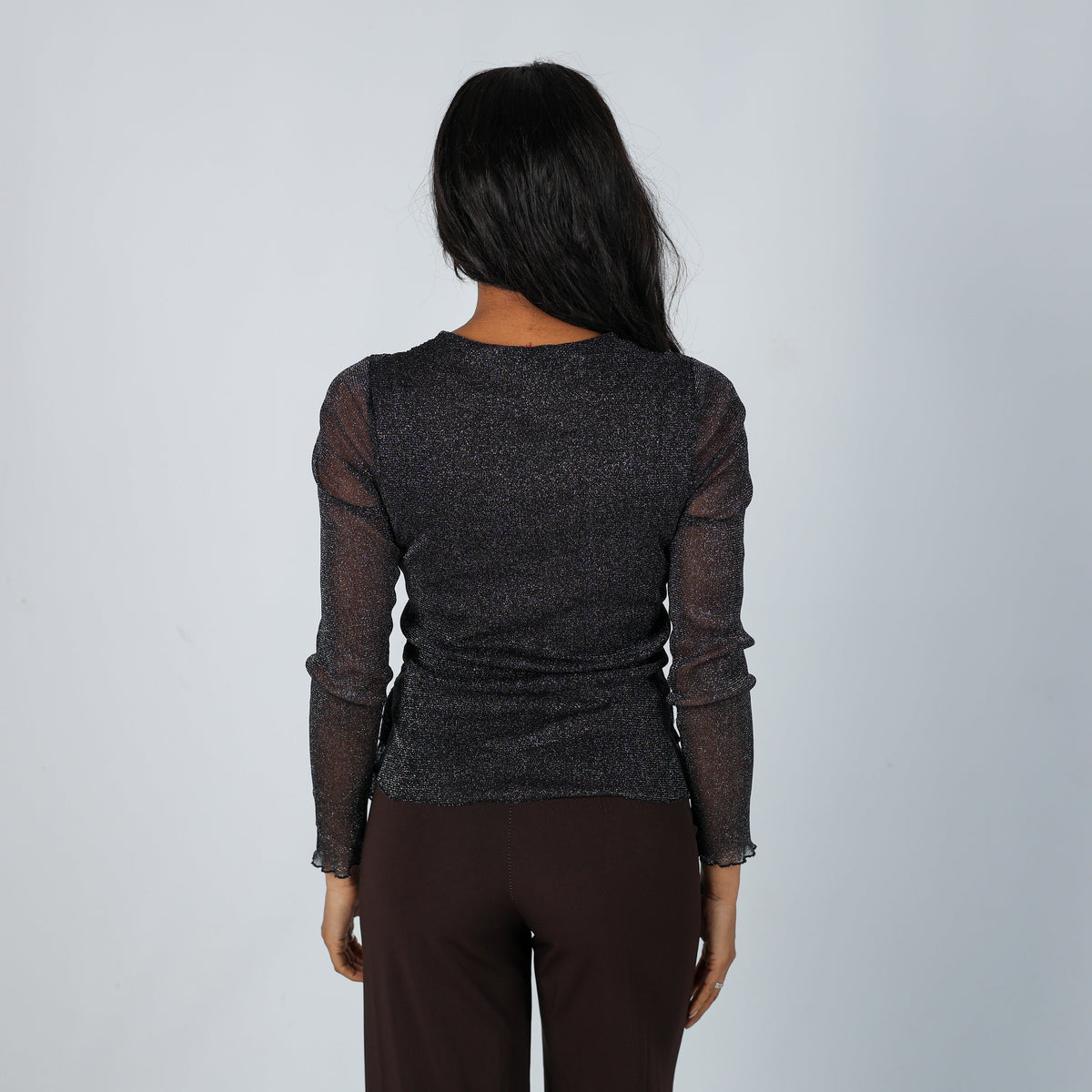 Black Y2K Hong Ma Blouse (M)