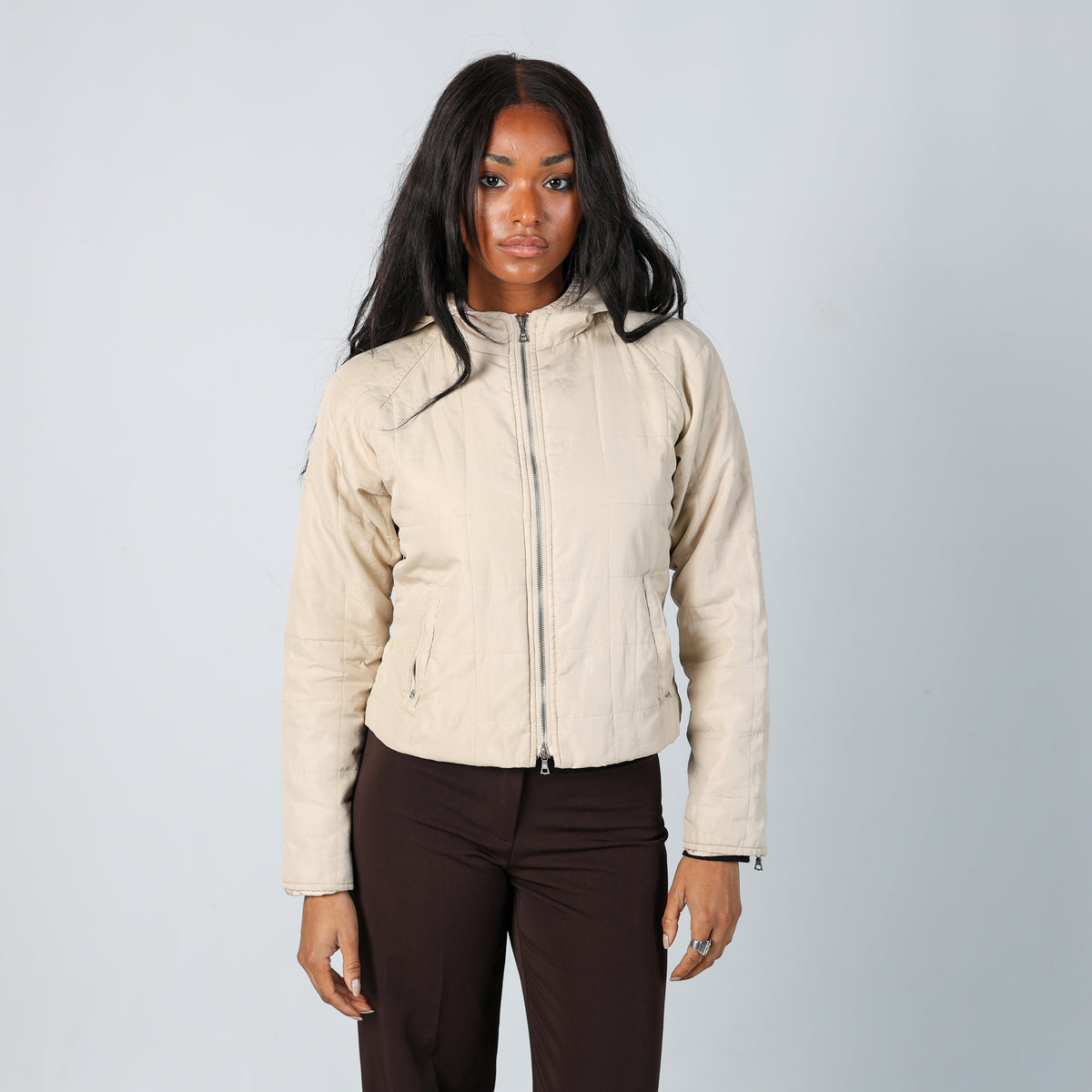 Cream Y2K Water Drop Light jacket (S)