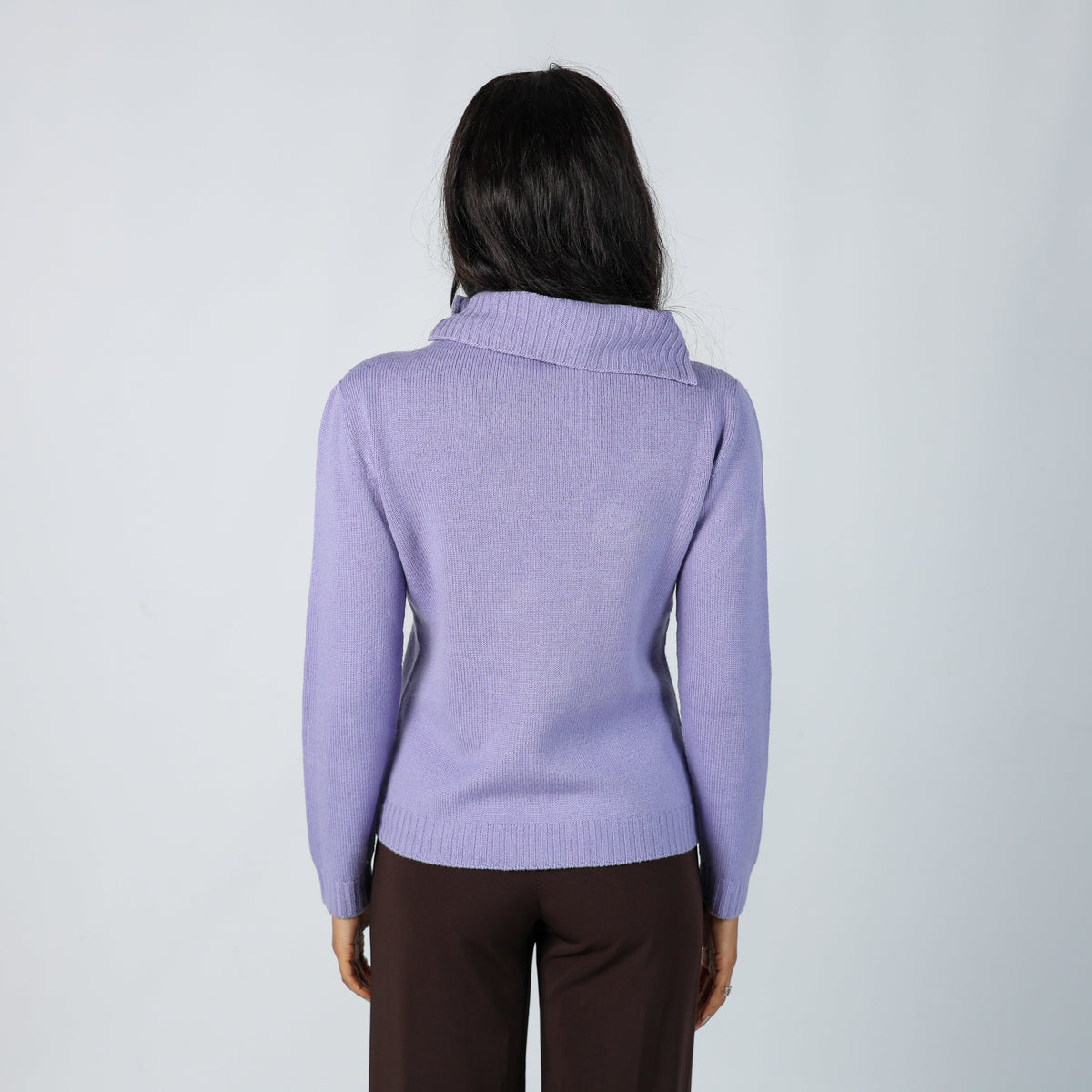 Lilac Purple Y2K Carla Ferroni Knitted Jumper (S)