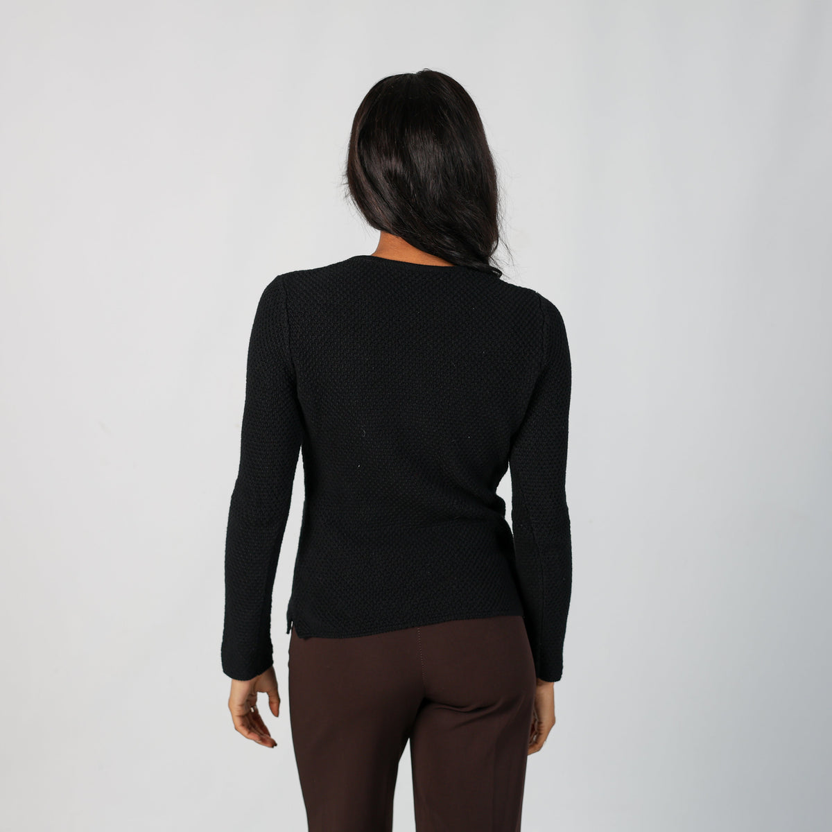Black Y2K Intimissimi Knitted Top (M)