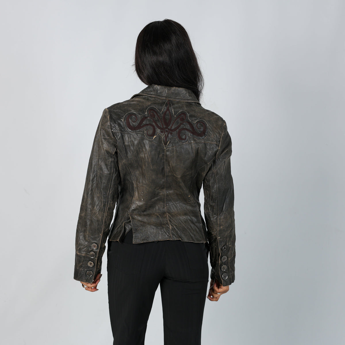 Tan 90s Gaudi Leather Jacket (S)