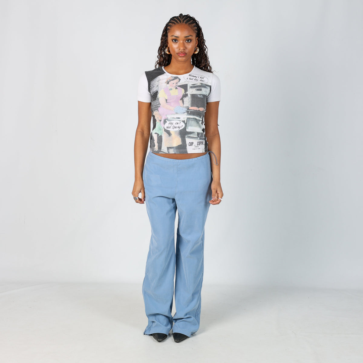 Light Blue 90s Australian Casual Trousers (M)