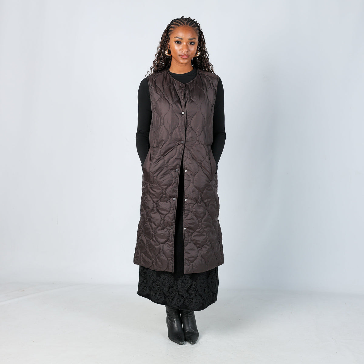 Brown Y2K Pageone Gilet (12)