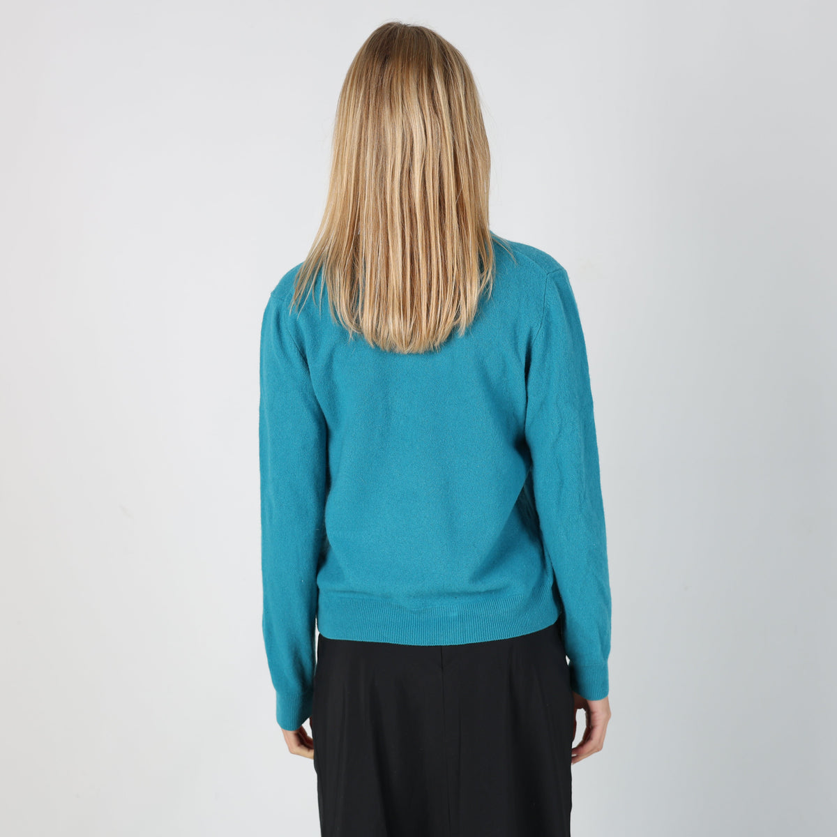 Blue Y2K United Colors of Benetton Knitted Jumper (S)
