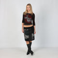 Black Y2K Woven Midi Skirt (12)