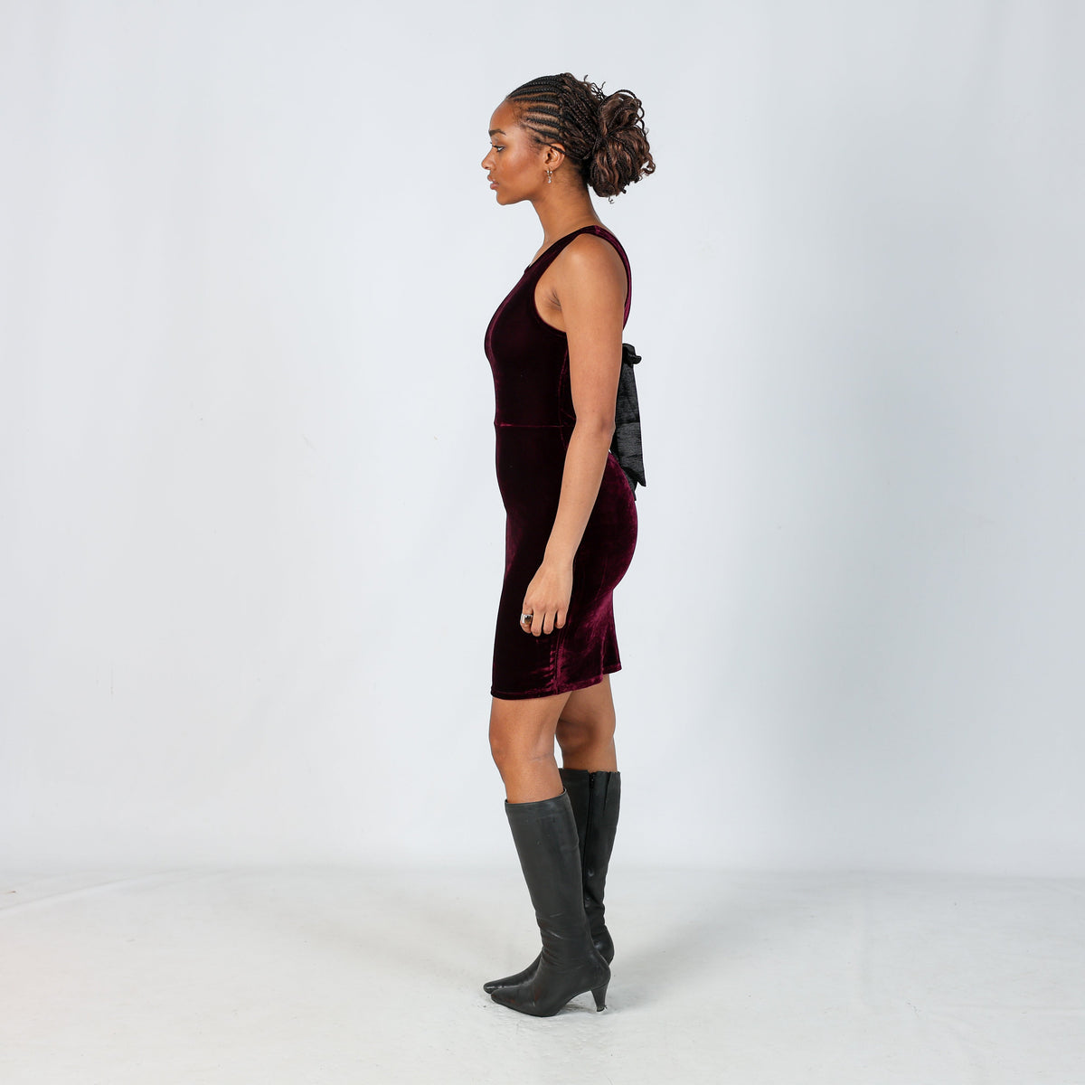 Burgundy Red Y2K Tally Weijl Formal Dress (S)