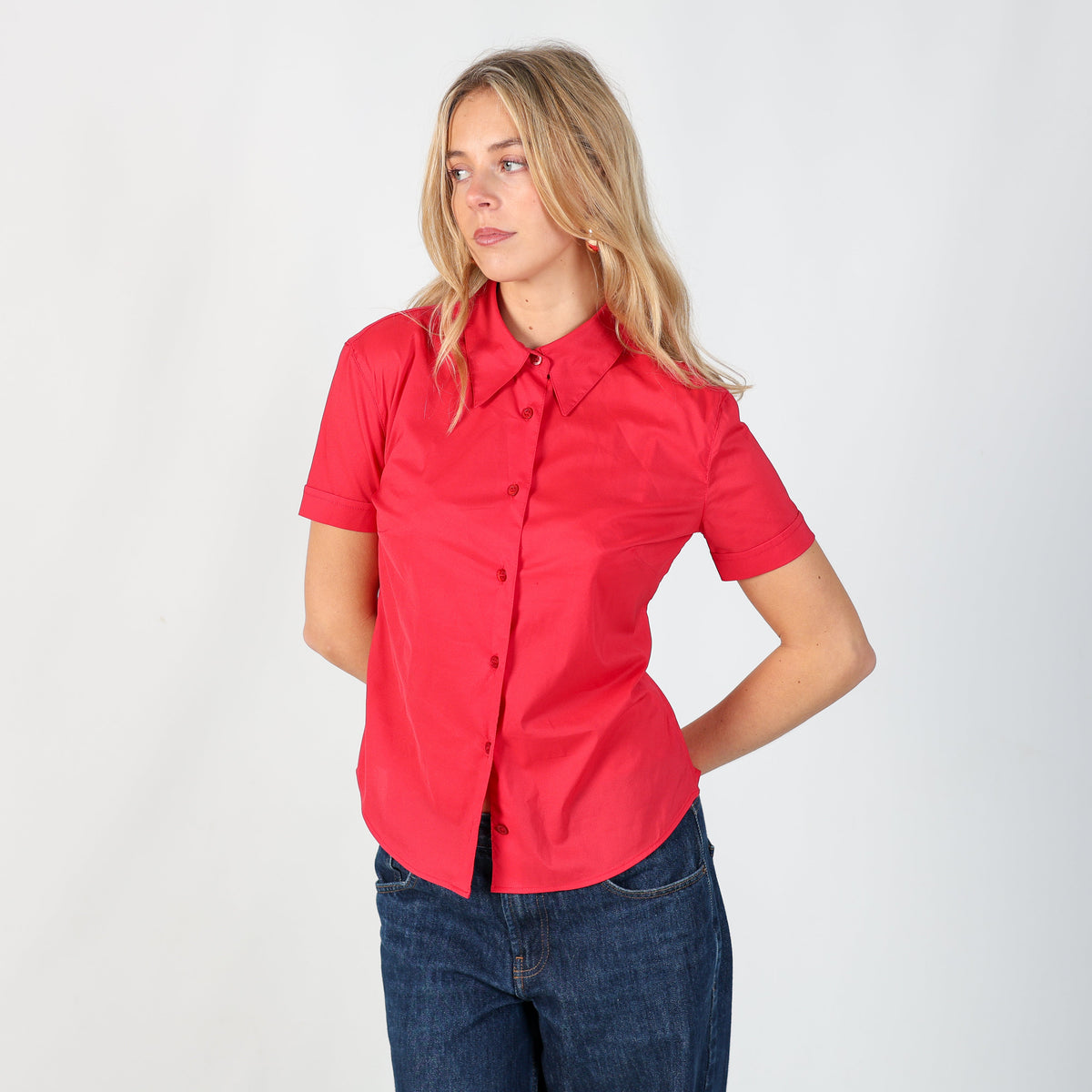 Red Y2K Moschino Shirt (S)