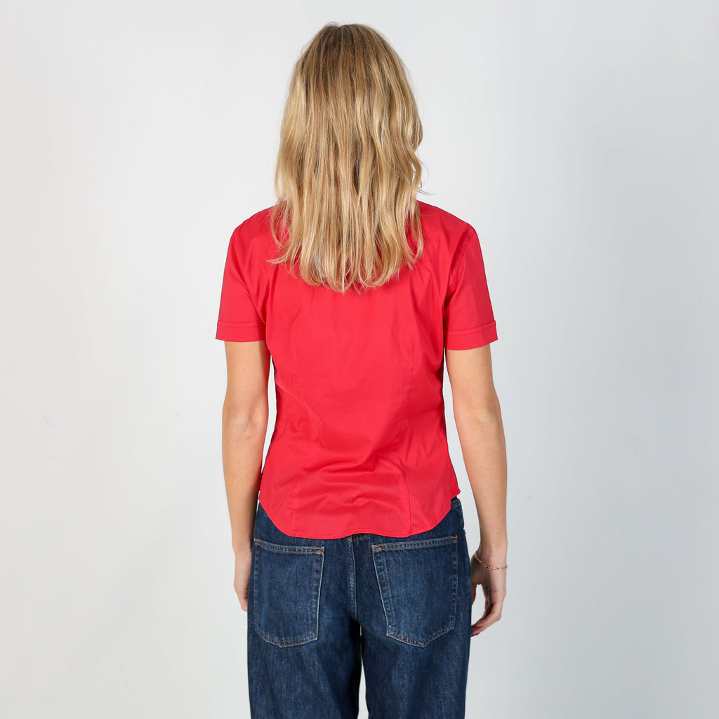 Red Y2K Moschino Shirt (S)