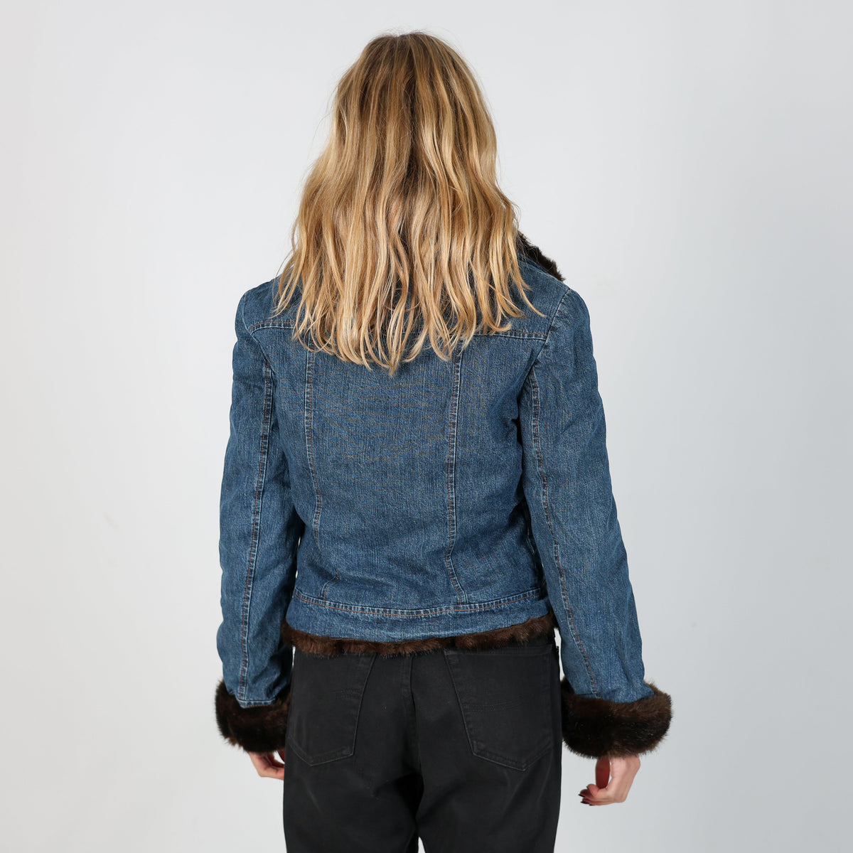Blue Y2K Denim Jacket (S)