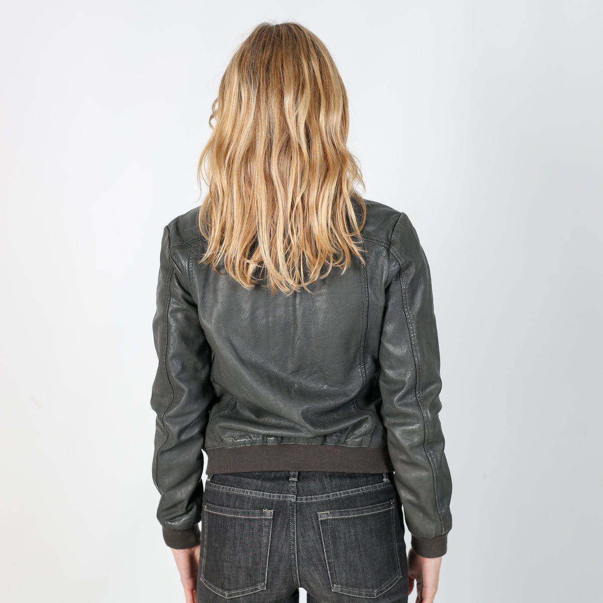 Brown Y2K Vera Pelle Leather Jacket (S)