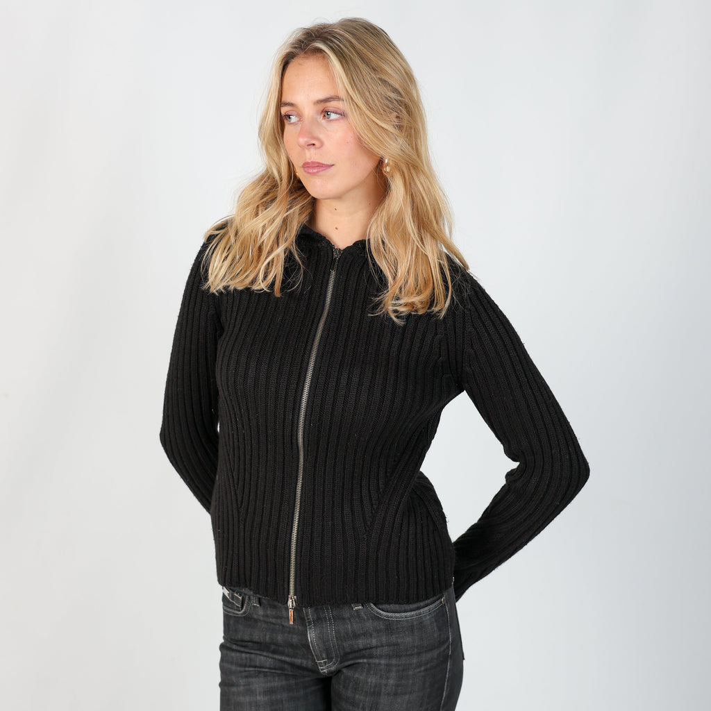 Black Y2K Knitted Jumper (S)