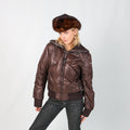 Brown Y2K Dolomite 1897 Puffer Jacket (S)