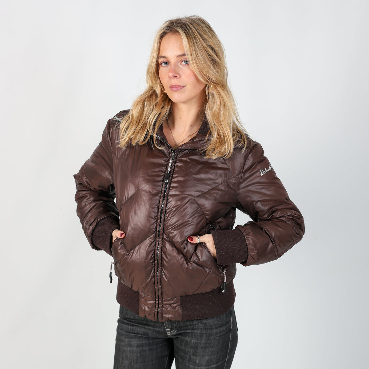 Brown Y2K Dolomite 1897 Puffer Jacket (S)