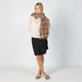 Black 90s Woven Midi Skirt (M)