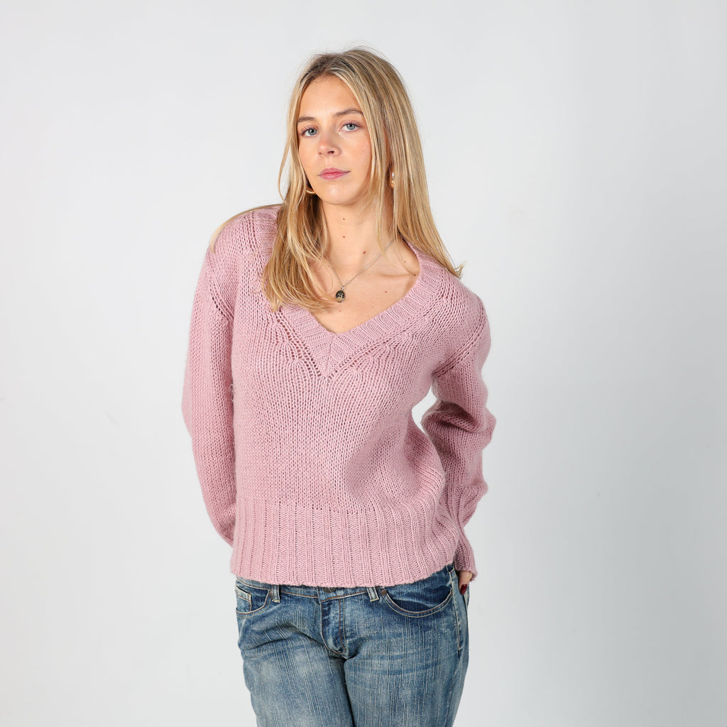 Baby Pink Y2K AndreaMare Knitted Jumper (S)