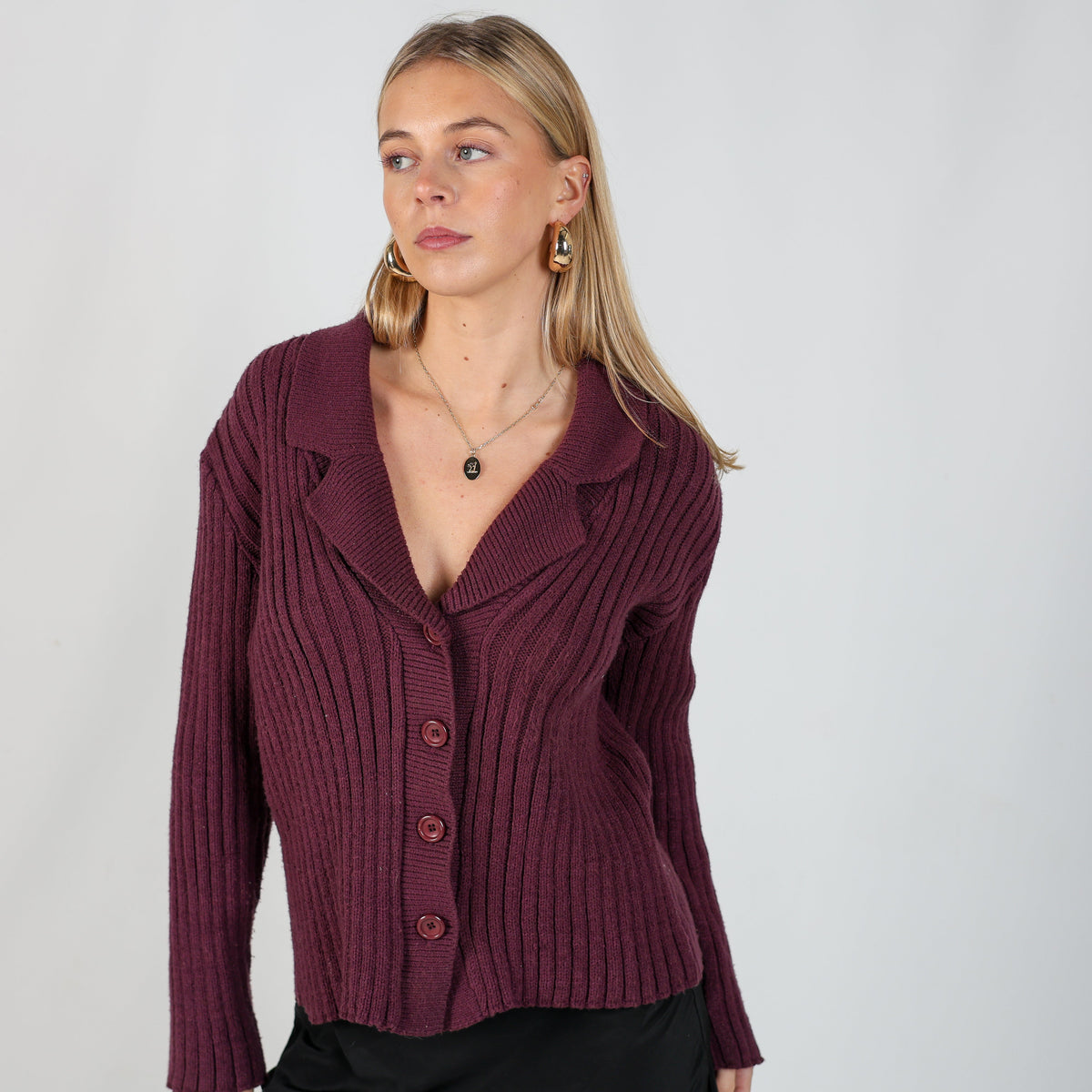 Purple Y2K PHARD Cardigan (M)