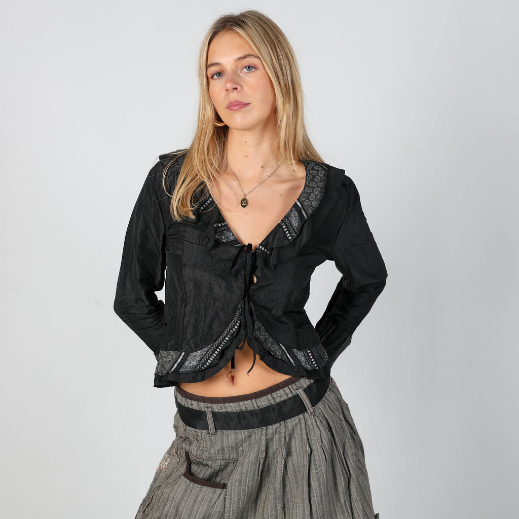 Black Y2K Modi&Moda Blouse (S)