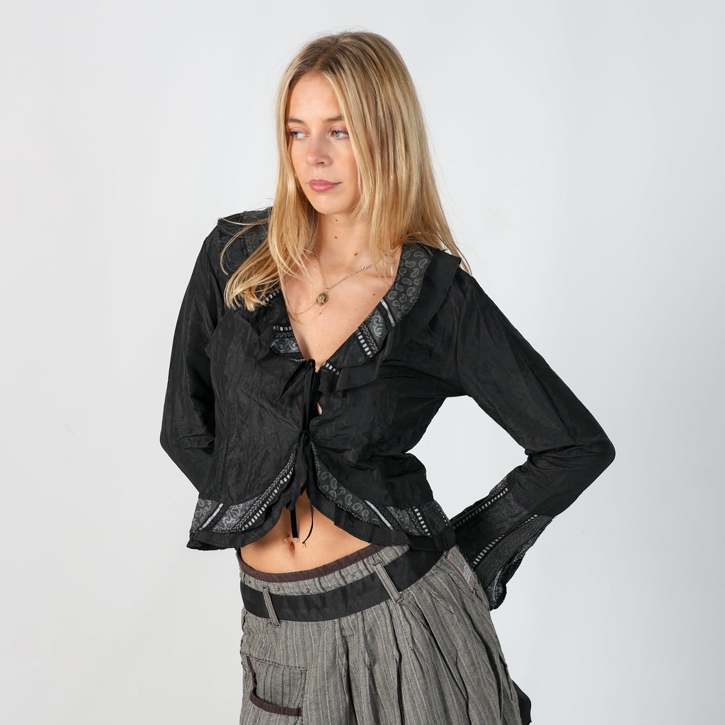 Black Y2K Modi&Moda Blouse (S)