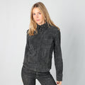 Charcoal Grey Y2K Bonobo Suede Jacket (S)