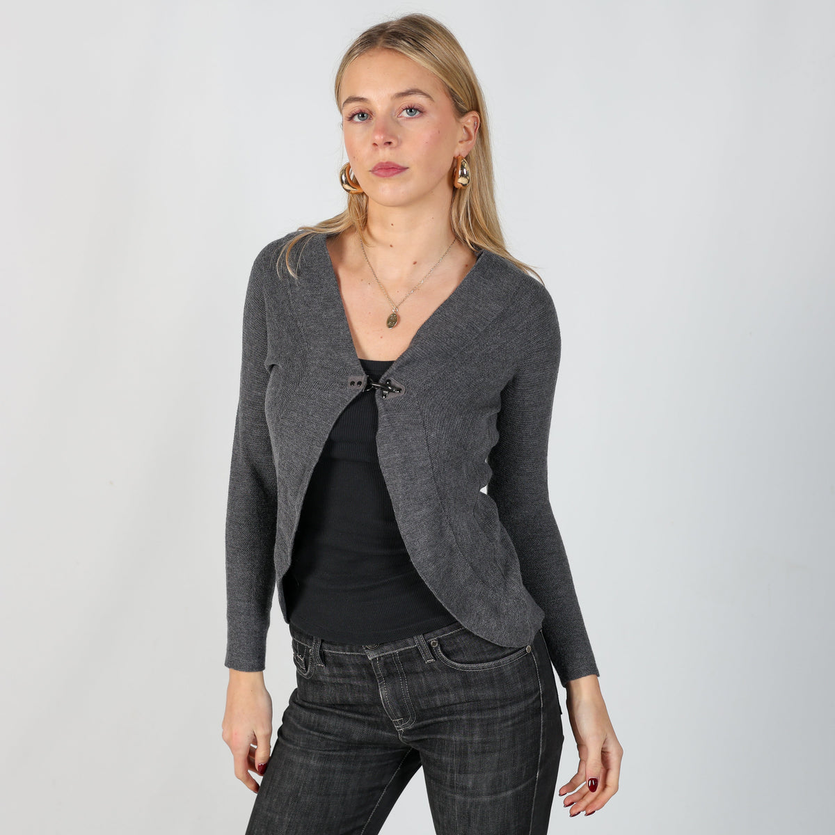 Grey Y2K Fay Cardigan (XS)